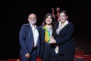 Daniel Arcucci con Gianinna y