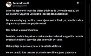 Gustavo Petro - crédito @petrogustavo/X