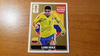 La lámina especial de Luis Díaz alcanza precios récord en el mercado colombiano: cuesta $300.000