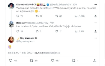 Con un mensaje en la