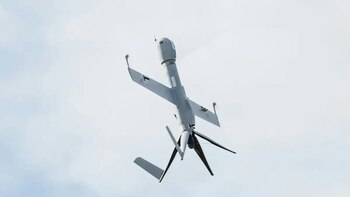 Dron Flexrotor volando. (Airbus)