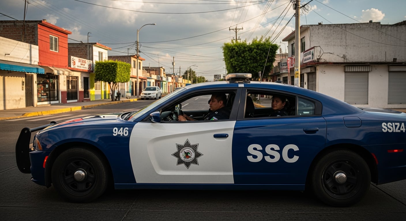 Oficiales de la Secretaría de Seguridad Ciudadana realizan labores de patrullaje en las calles de Tláhuac, Ciudad de México, como parte de los esfuerzos por mantener el orden y la seguridad pública. (Imagen Ilustrativa Infobae)