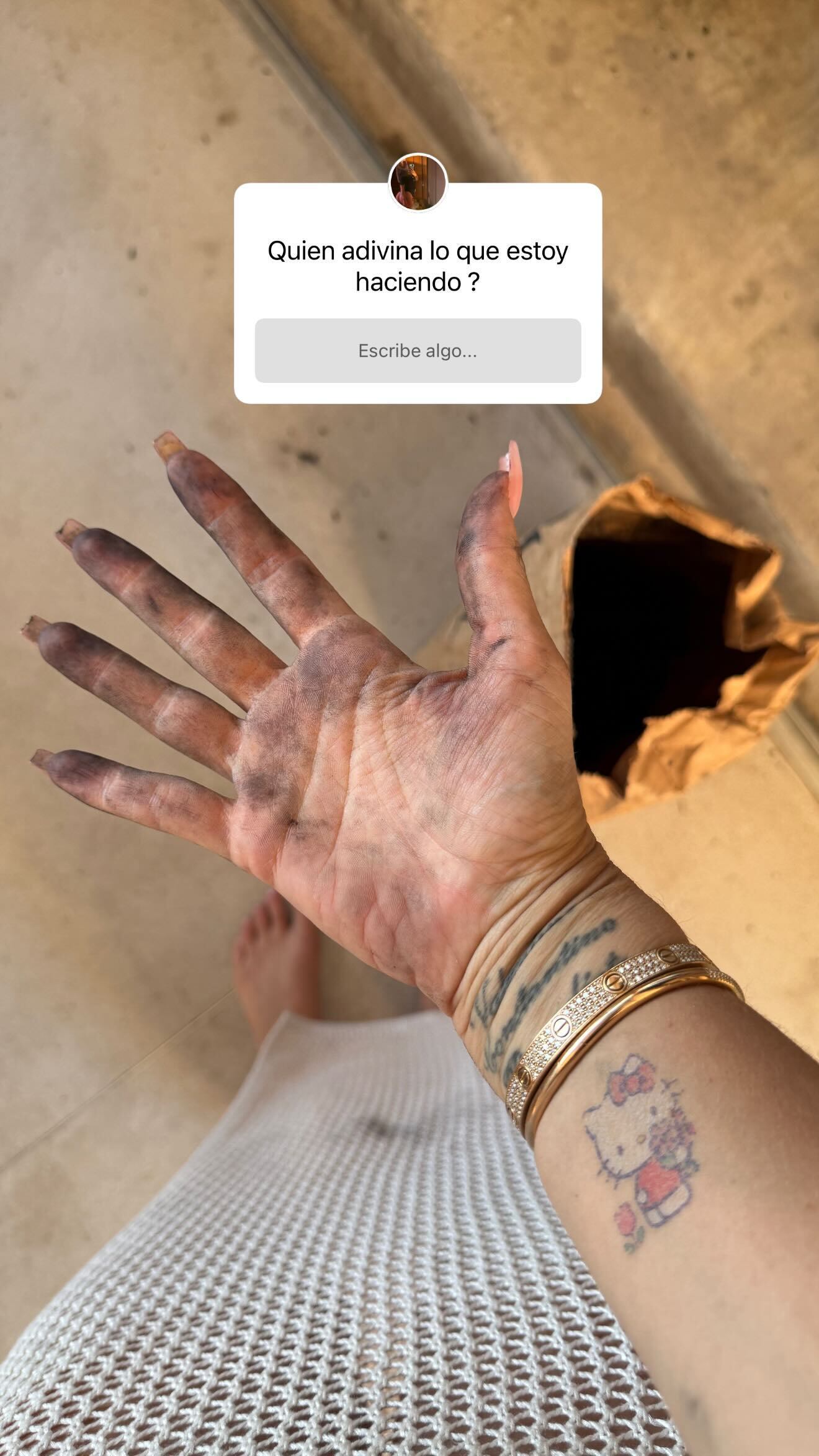 Wanda Nara preparó ella misma un asado en su casa: dos copas de vino y una compañía inesperada | inoticias.cl