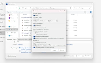 Word te da la opción de cifrar un PDF y que este solo se pueda abrir con una contraseña.