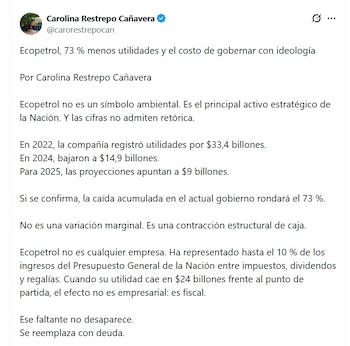 Carolina Restrepo Cañavera, abogada, anotó