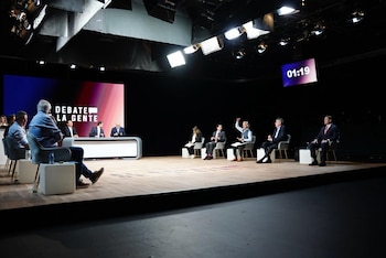 Durante el debate de los