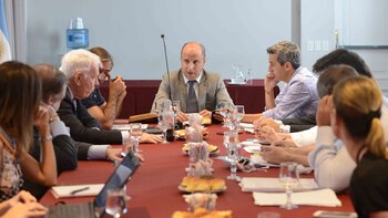 Mariano Borinsky en una reunión