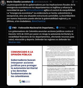 María Claudia Lacouture consideró necesario