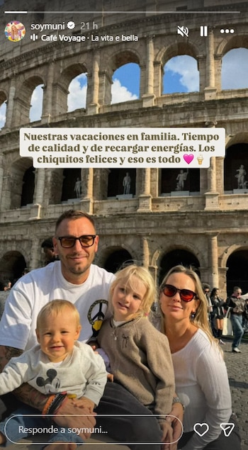 La animadora infantil eligió Roma para recargar energías