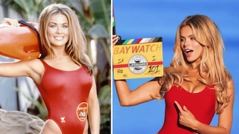 El relevo del traje rojo: Carmen Electra apoya a Brooks Nader para el regreso de ‘Baywatch’