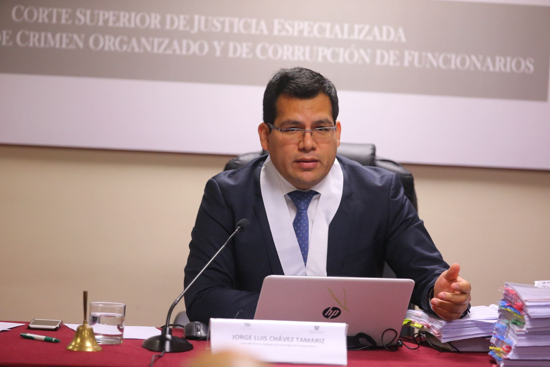 El juez Jorge Chávez Tamariz autorizó que se incorporen a diez empresas al caso Foto: Andina