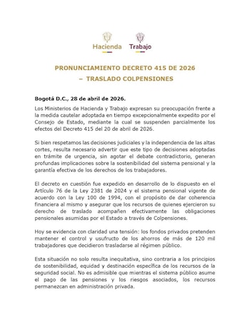 O Ministério das Finanças e do Trabalho disse que os fundos privados pretendem manter o controlo e utilização dos fundos de mais de 120 mil trabalhadores - Crédito do Ministério do Trabalho