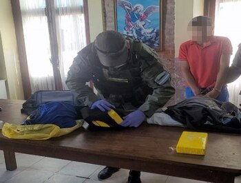 Los paquetes con cocaína hallados