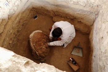 La tumba estaba debajo de