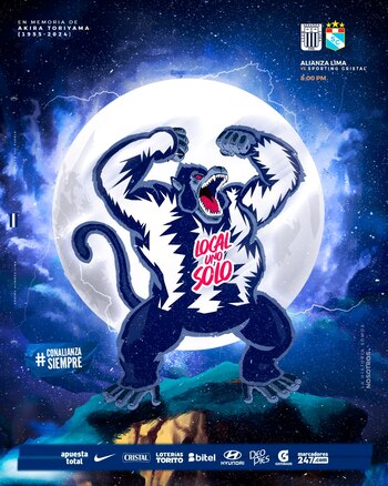 Alianza Lima anunció su partido con Sporting Cristal al estilo de 'Dragon Ball Z' por la muerte de Akira Toriyama.