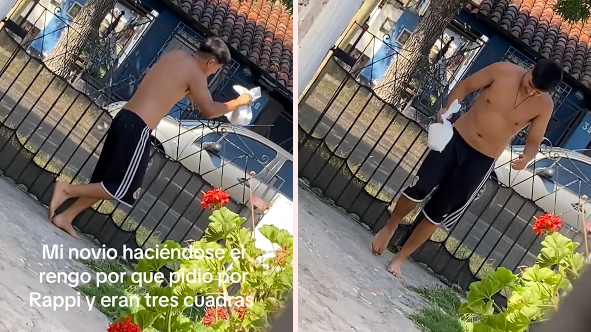 El video viral de TikTok muestra a un joven fingiendo una discapacidad ante el repartidor de delivery para evitar críticas por pedir comida a solo tres cuadras de su casa