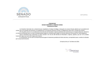 El comunicado del bloque de