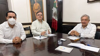 El presidente está en Yucatán,