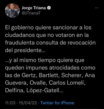 Jorge Triana reaccionó a las