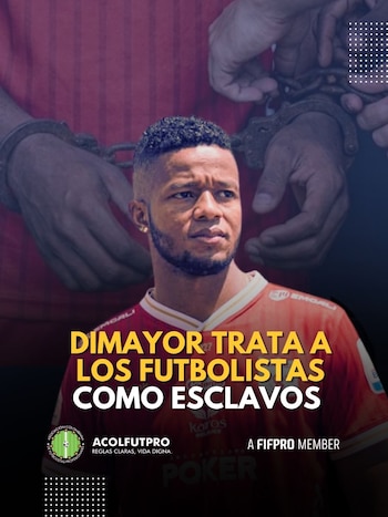 Post de Acolfutpro sobre la declaración de Inelegibilidad de Yhormar Hurtado por parte de la Dimayor - crédito Acolfutpro