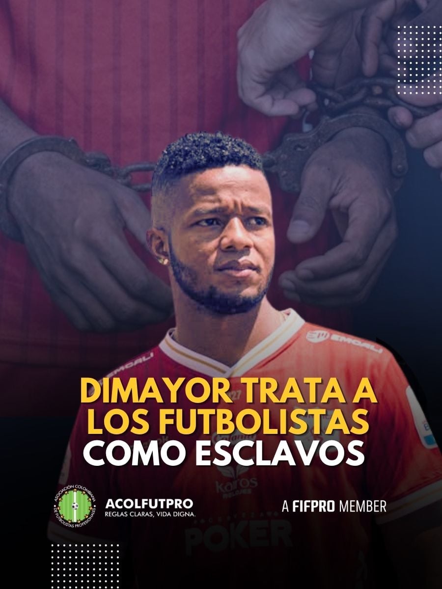 Post de Acolfutpro sobre la declaración de Inelegibilidad de Yhormar Hurtado por parte de la Dimayor - crédito Acolfutpro