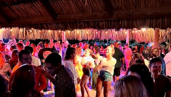 Moomba Beach. En Aruba, ya