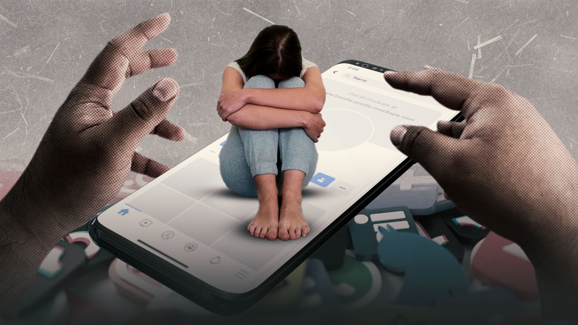 El acoso digital también forma parte de los delitos que reportan las autoridades de justicia. Foto: ilustración Infobae