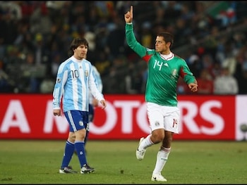 En aquel Mundial de 2010, Chicharito le hizo un gol a Argentina.