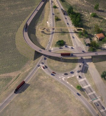 Así se vería el proyecto Mulaló - Loboguerreo al terminar su construcción en el Valle del Cauca - crédito ANI