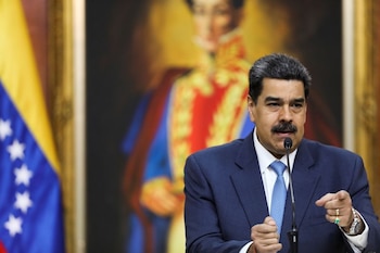 El dictador Nicolás Maduro hablando