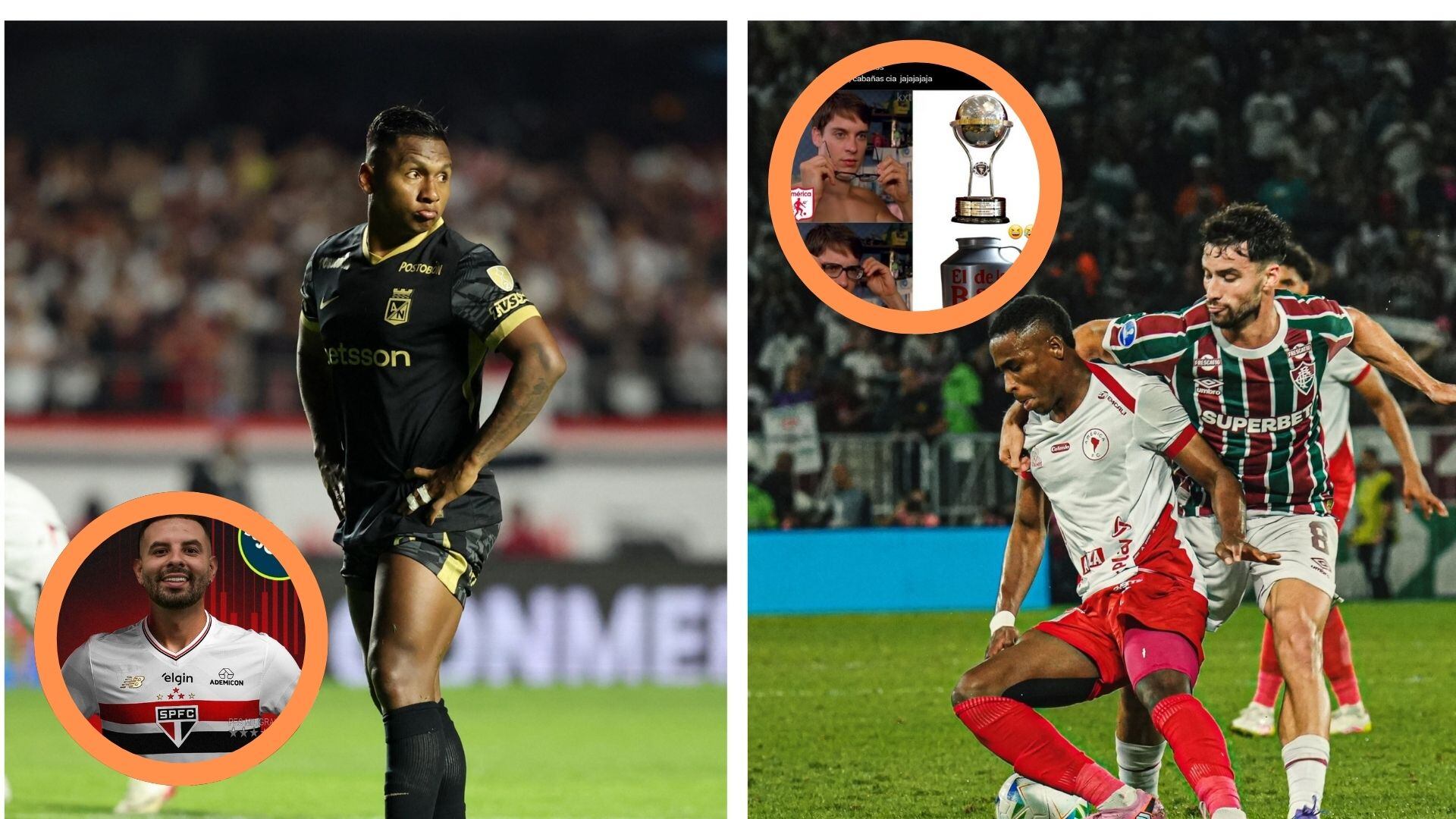 Los diablos rojos y el rey de Copas de Colombia no tuvieron una buena noche y quedaron eliminados de las competencias Conmebol - crédito Jorge Silva / REUTERS - @americadecali / X