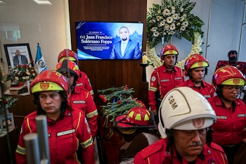 Funeral de Juan Francisco Solórzano Foppa, ex fiscal y abogado de Guatemala