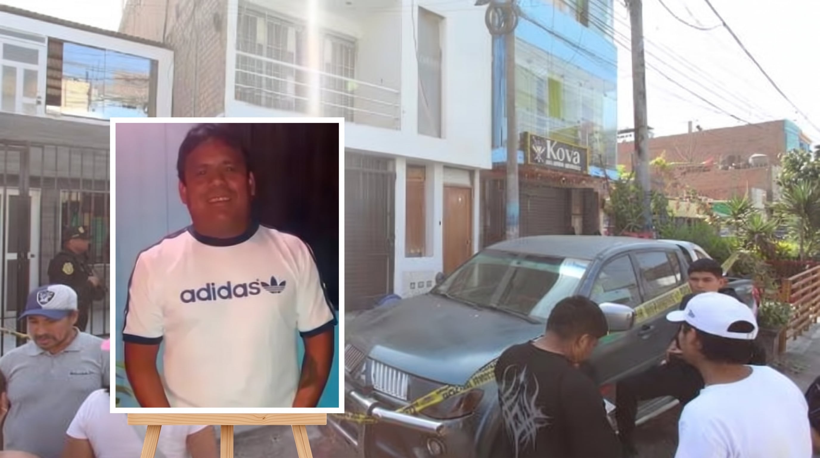 Agentes policiales y vecinos se encuentran en la escena del ataque a balazos que causó la muerte del dueño de una cevichería en Ventanilla. (Imagen Ilustrativa Infobae)