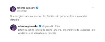 "Estamos con la familia de