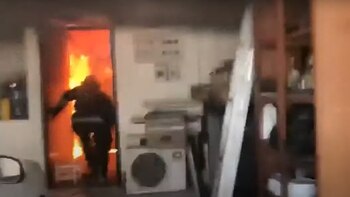 Incendio en Santa Marta: dos