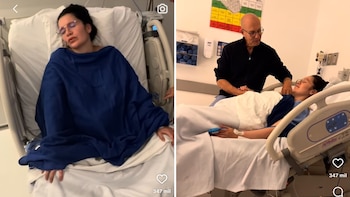 Lina Tejeiro publicó imágenes desde la clínica antes de conocer a Gael - crédito linatejeiro/Instagram