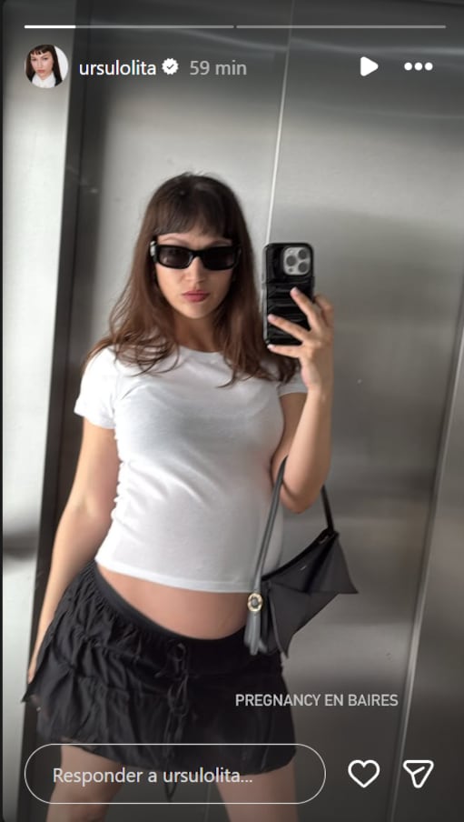 En noviembre, Úrsula mostró cómo disfrutaba de Buenos Aires mientras avanzaba su embarazo
