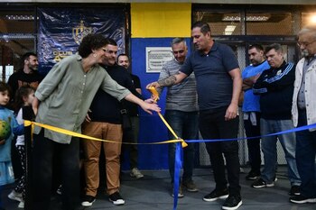 La reinauguración del gimnasio de