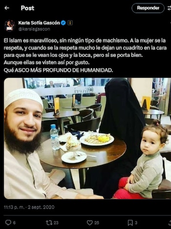 Karla Sofía Gascón mostró su