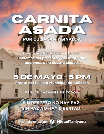 Invitación a la carnita asada.