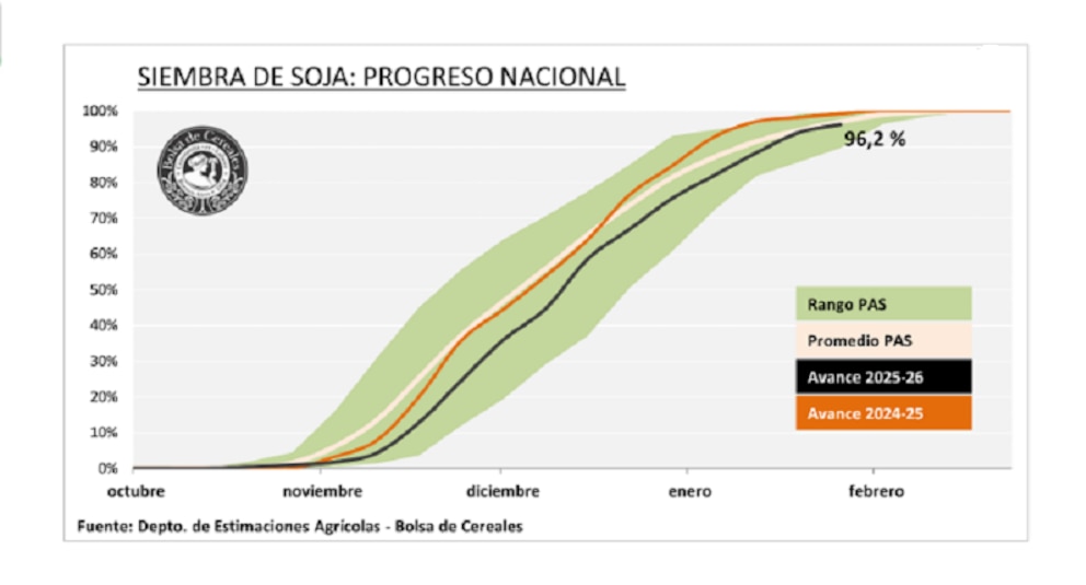 Contrastes hídricos ponen a prueba el tramo clave de la campaña gruesa