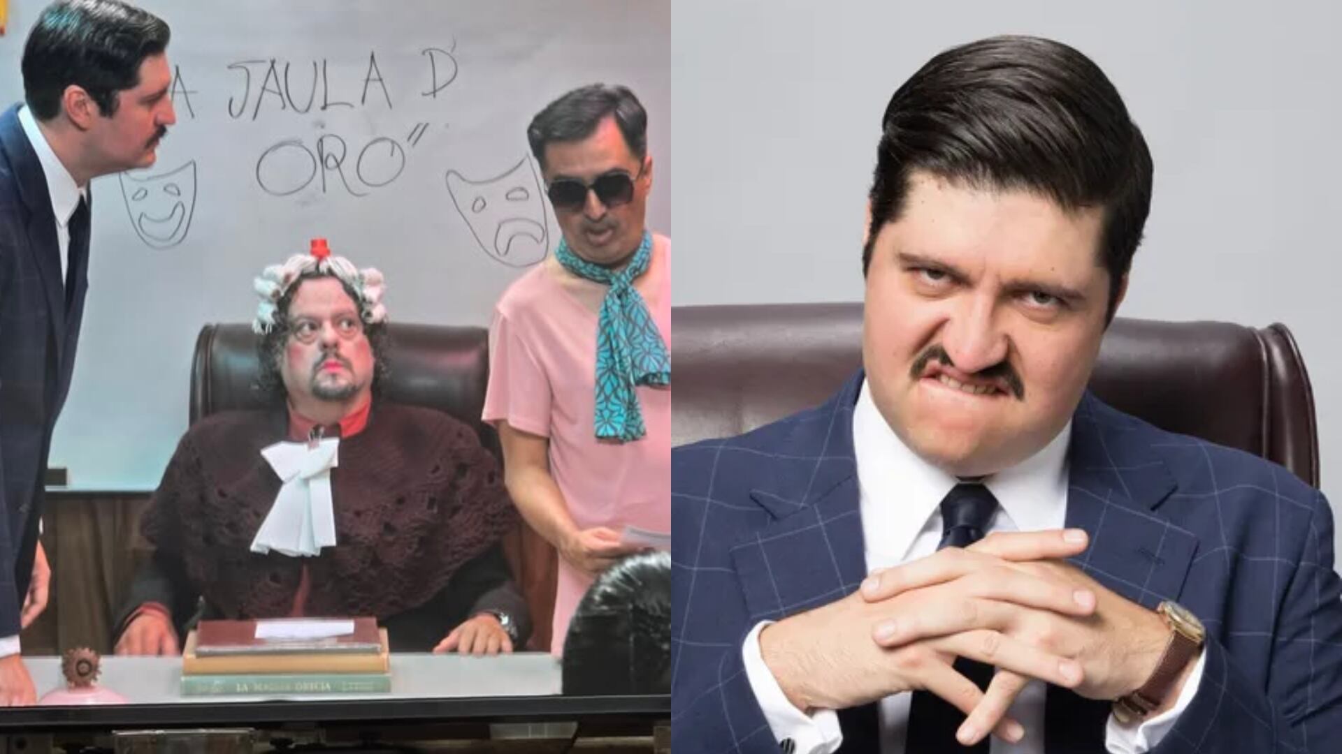 Fernando interpreta a Jerónimo, jefe de El Olimpo en La Oficina (Fotos: Prime Video)