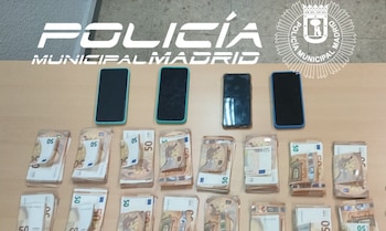 El material intervenido por la