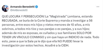 Benedetti asegura que se trata