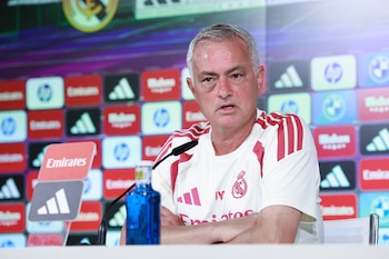 El entrenador del Real Madrid, José Mourinho, este viernes en rueda de prensa. (EFE/Chema Moya)