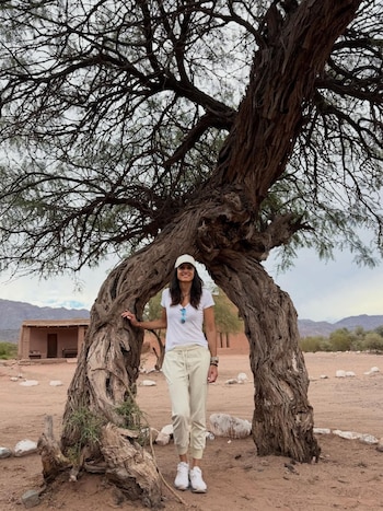 Gabi Sabatini en la Ruta