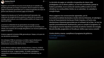 Petro criticó al FMI por