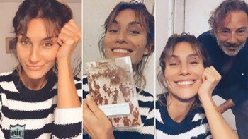 Paula Morales en cuarentena junto