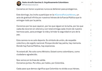 El ministro confirmó que estará
