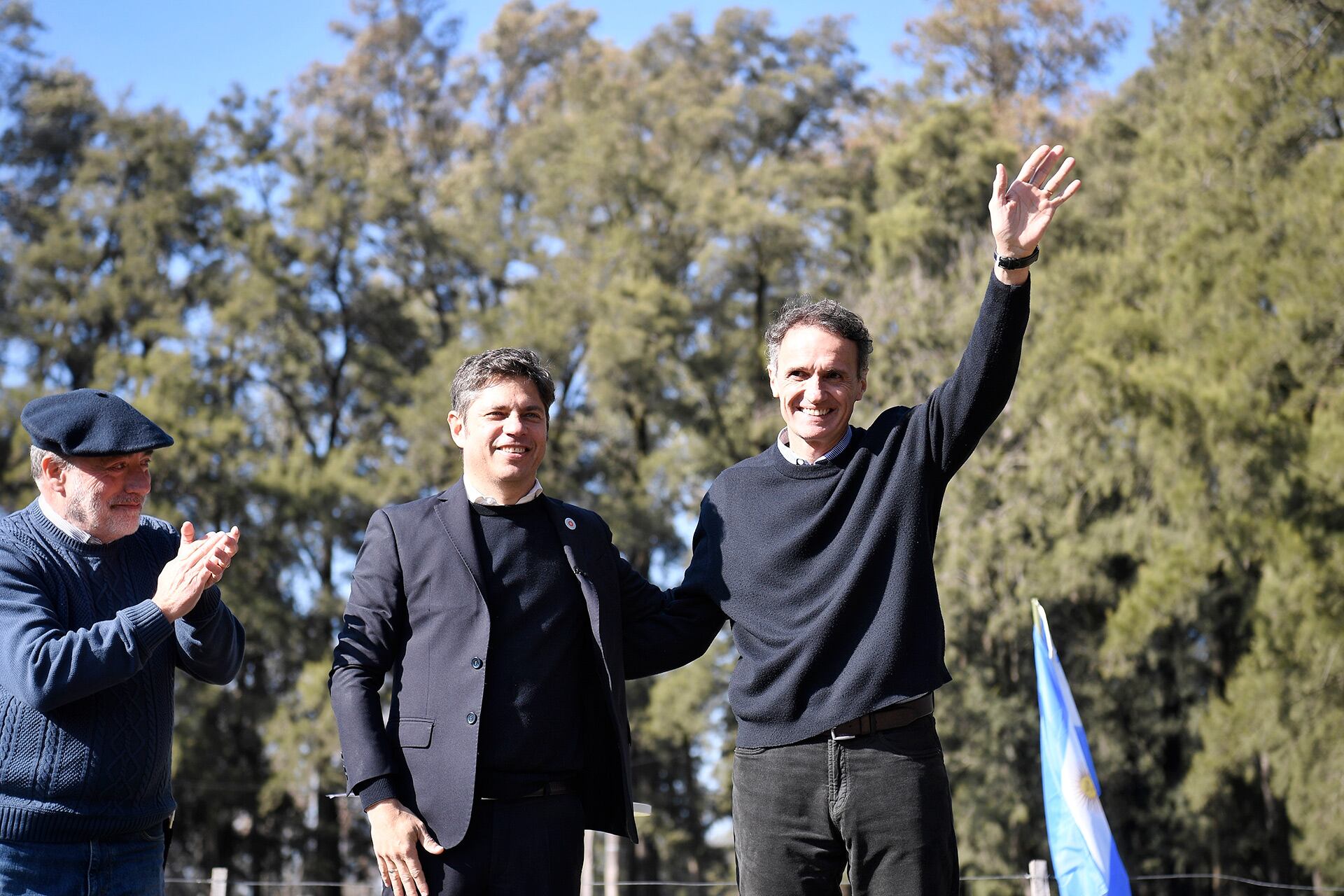 Axel Kicillof y el ministro y candidato a senador provincial, Gabriel Katopodis (Prensa gobierno PBA)
